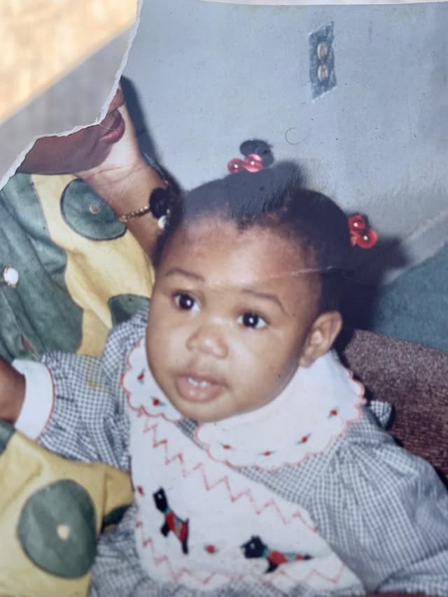 Franklina Tawiah as a child in Canada. The first chapter.